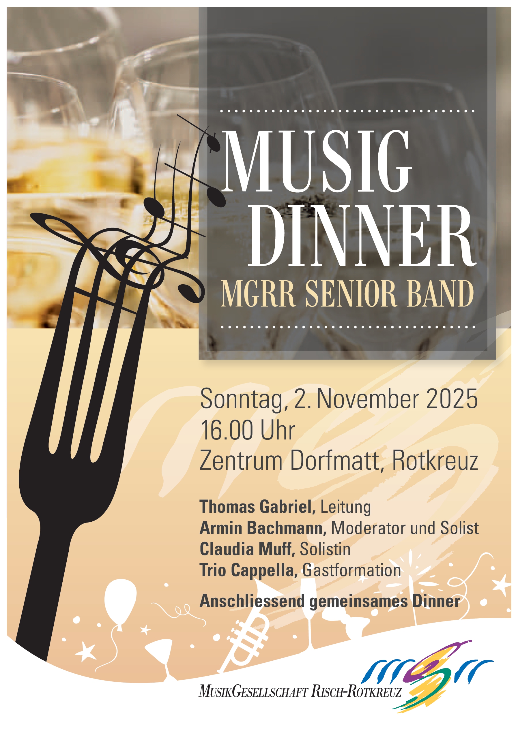 MusigDinner mit dem Trio Cappella
